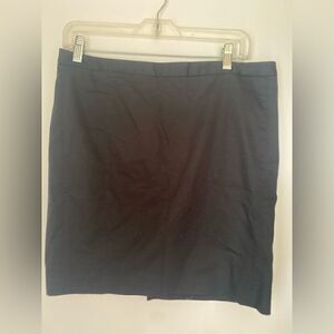 Express Mini Skirt Exposed Gold Zipper Cotton Size 10 Black